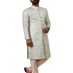 Traditional Ivory Sequin Embroidered Sherwani | Father Son Combo | Perfect Groom Wear Achkan | Jaipurio